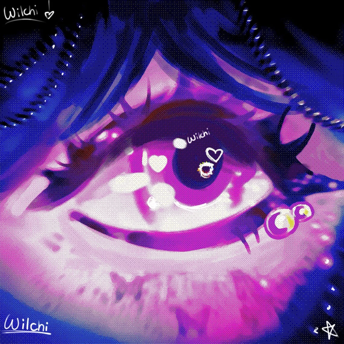 Older eye drawing (improved)