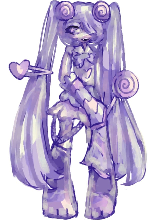Hatsune Miku candy fan outfit design!