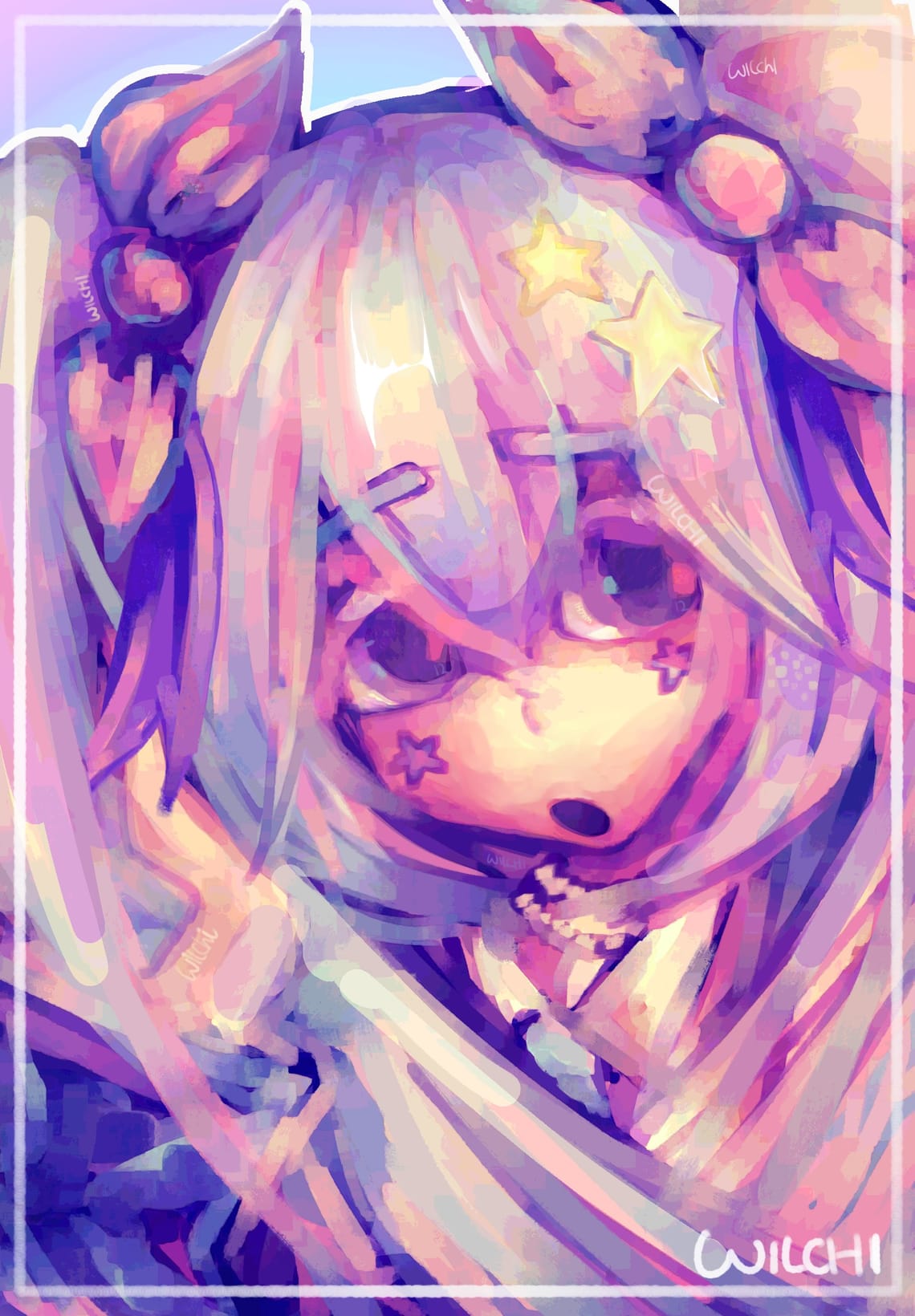 Pastel colourful art